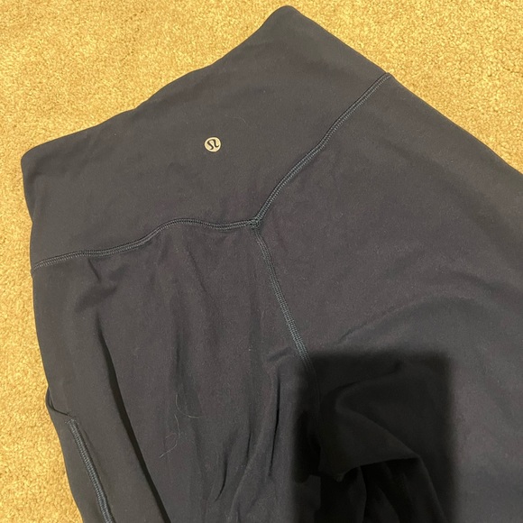 Lululemon Aligned Navy Wide Leg 23inch Pants - Picture 3 of 3